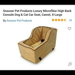 Snoozer Pet Console Seat Luxury High back XL